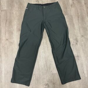 PATAGONIA Stretch Jackalope pants, dark green, outdoor hiking style pants  34x30
